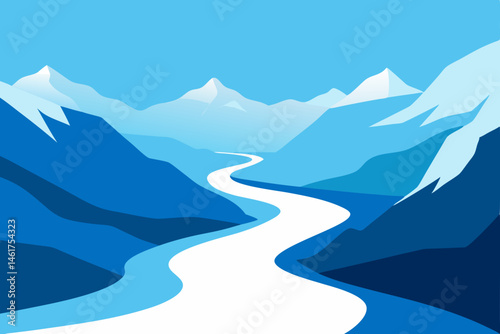 mountain landscape in the mountains