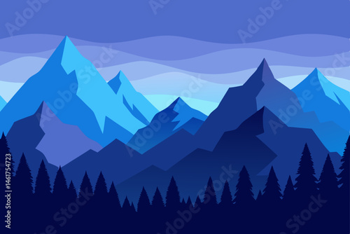 mountain landscape in the mountains