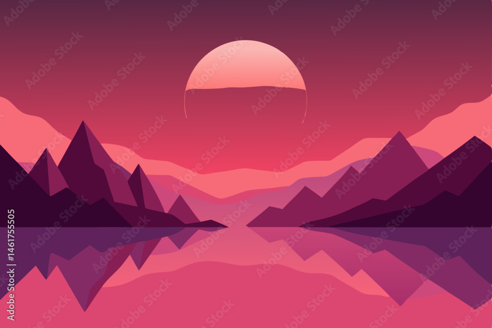 Fototapeta premium sunrise in mountains