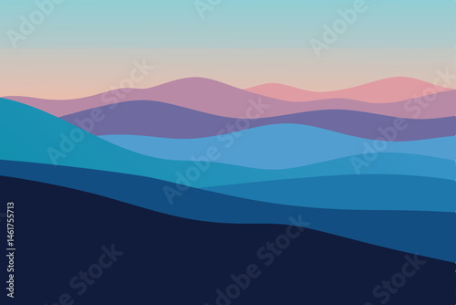 landscape with mountains