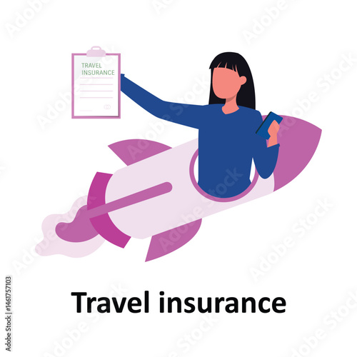 Travel insurance Vector illustration which can easily modify