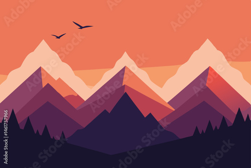 mountain landscape with mountains