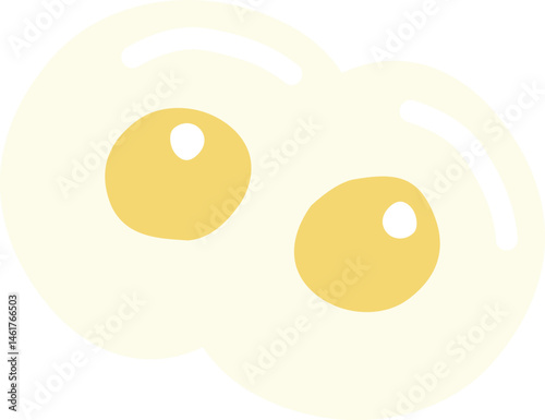 双子のたまごのイラスト