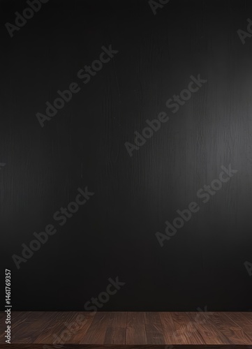 Wallpaper Mural Deep ebony wood backdrop, smooth polished surface ,  ebony, detail Torontodigital.ca
