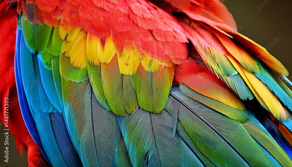 Obraz premium colorful parrot feathers