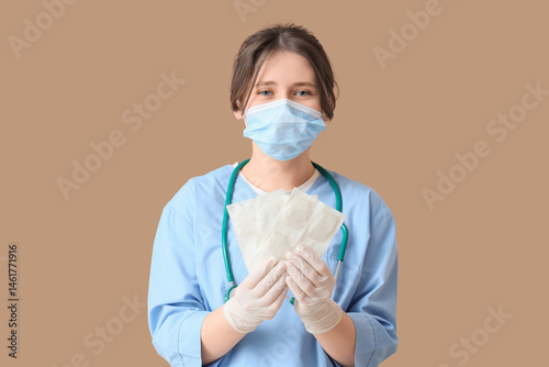 Female doctor in medical ma...