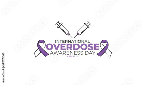 International Overdose Awareness Day. background, banner, card, poster, template. Vector illustration.