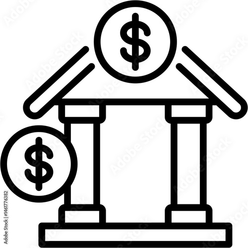 Bank Building Icon