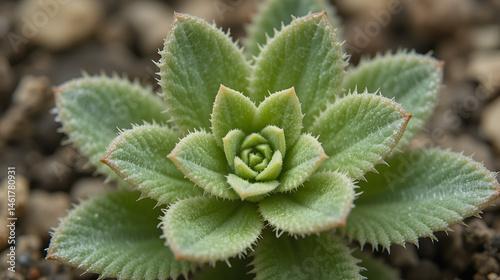 Euphorbia myrsinites broad-leaved glaucous spurge close up