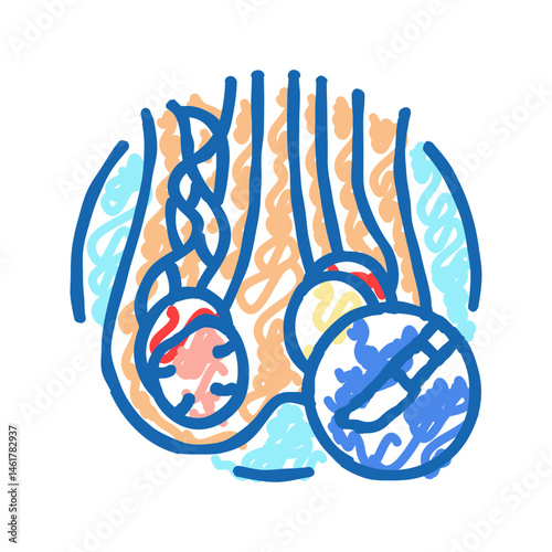varicocelectomy surgery icon doodle illustration
