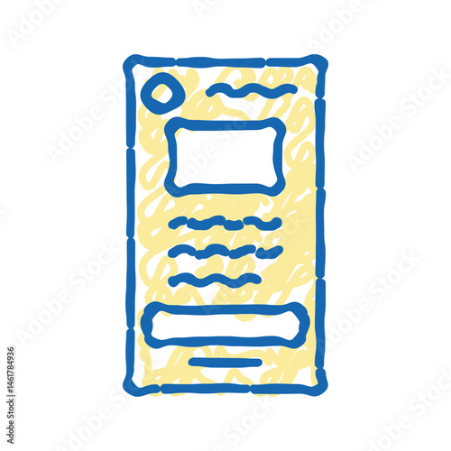 wireframe ux ui design icon doodle illustration