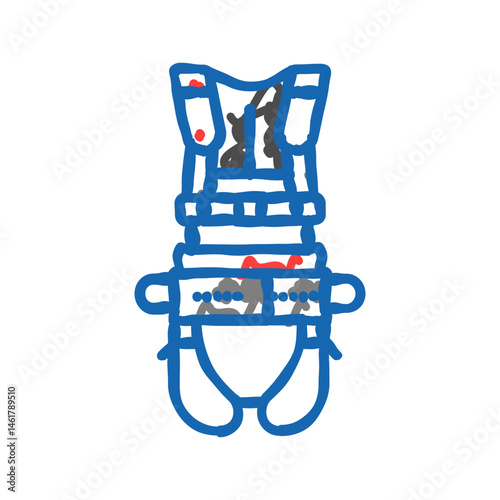 ear plugs ppe protective equipment icon doodle illustration