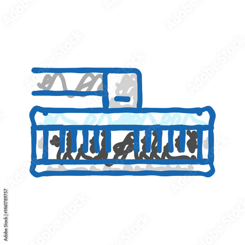 range hood restaurant equipment icon doodle illustration