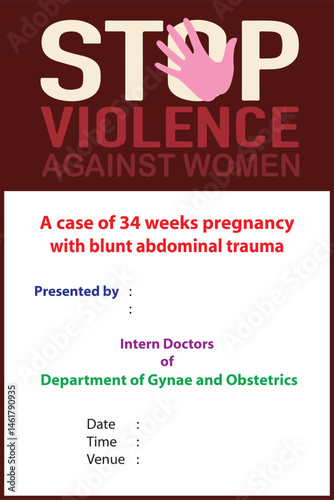A case of 34 weeks pregnancy with blunt abdominal trauma