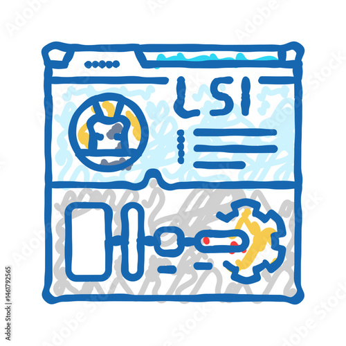 latent semantic indexing lsi seo icon doodle illustration