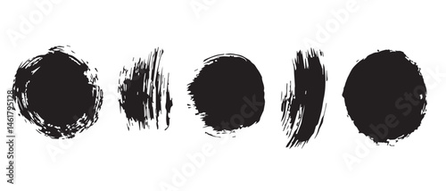 HighResolution Black Ink Blots Abstract Texture Background