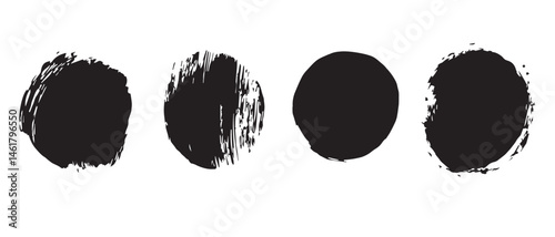 HighResolution Black Ink Blots Abstract Texture Background