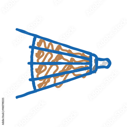 bellows blacksmith icon doodle illustration