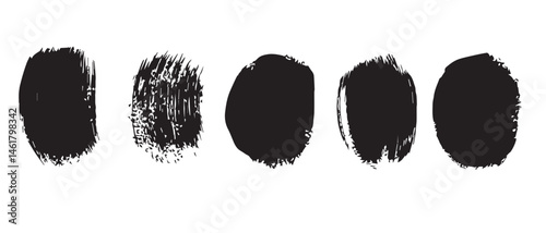 HighResolution Black Ink Blots Abstract Texture Background
