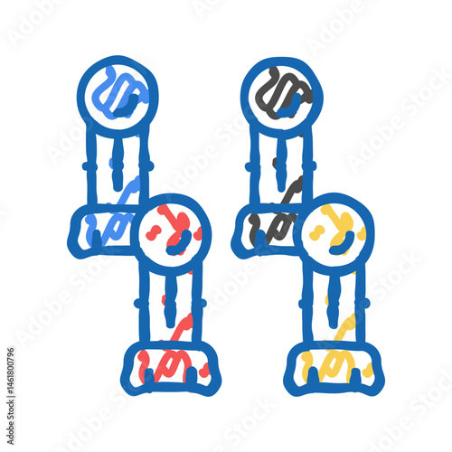 rover croquet game icon doodle illustration