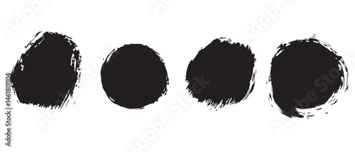 HighResolution Black Ink Blots Abstract Texture Background