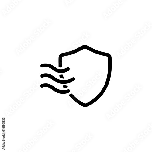 Fadeproof icon or fade proof label vector isolated. Simple Fadeproof icon vector for your product high quality.