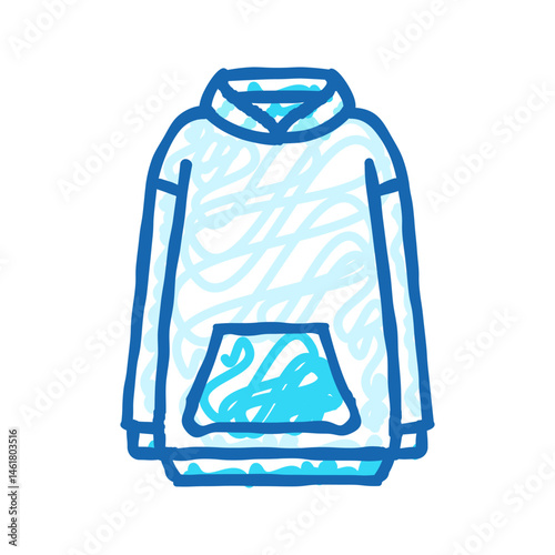 oversized hoodie streetwear cloth fashion icon doodle illustration