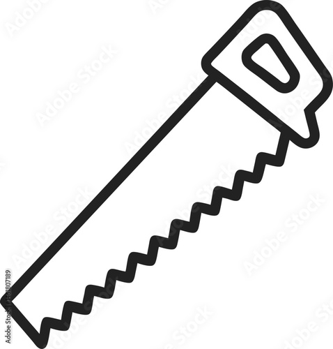 Gigli Saw (wire saw for bone) icon line art vector on transparent background