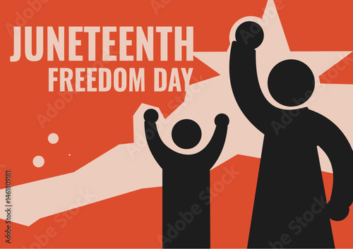 Juneteenth banner. Freedom day. Juneteenth Independence Day