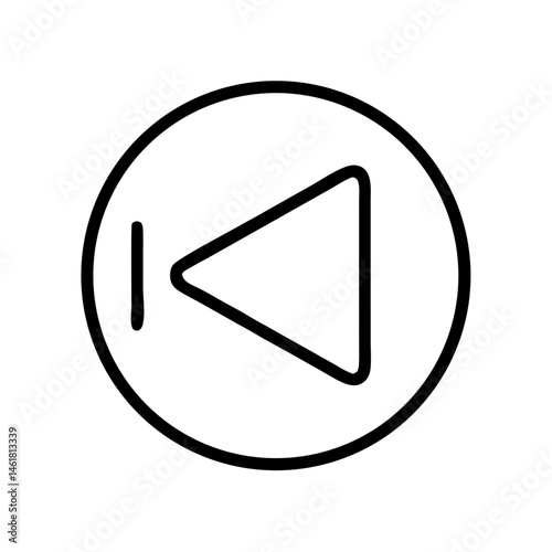 Back button icon, simple design, for websites and apps