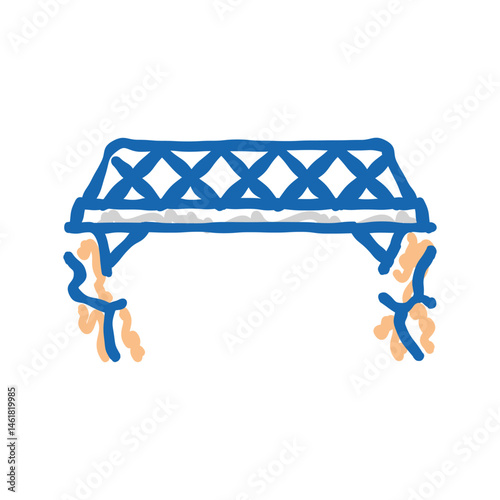 bailey bridge icon doodle illustration