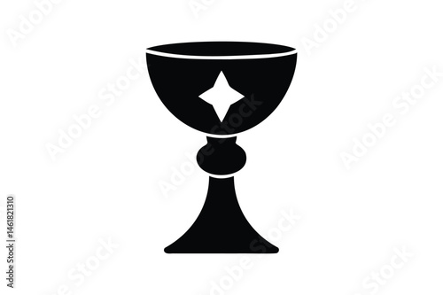 Holy grail icon silhouette