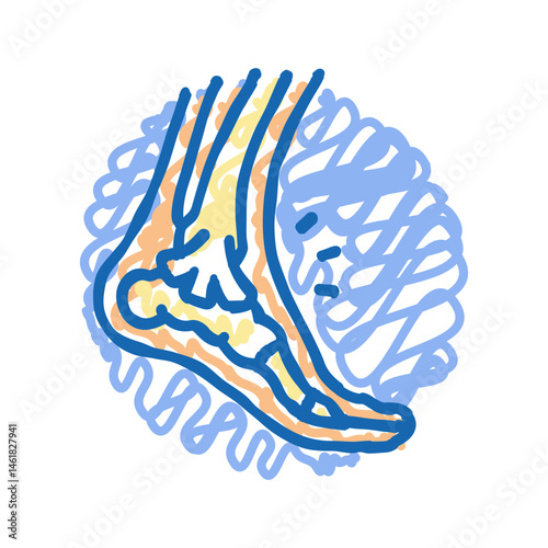strains household injury accident icon doodle illustration