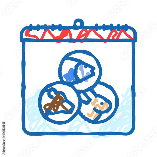 biological diversity international day icon doodle illustration