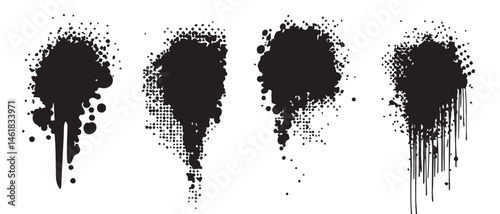 Black Ink Splatter Textures HighResolution Background Images