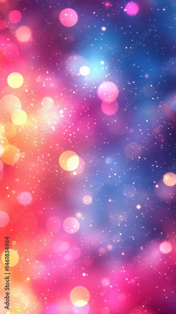 Colorful bokeh background with vibrant hues and sparkling details creating a dreamy effect Colorful bokeh background with vibrant hues and sparkling details creating a dreamy effect