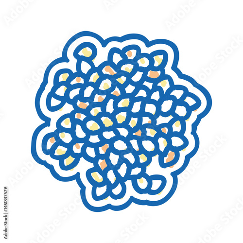sesame allergen free product food icon doodle illustration