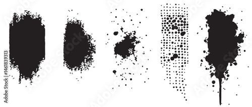 Wallpaper Mural Black Ink Splatter Textures HighResolution Background Images Torontodigital.ca