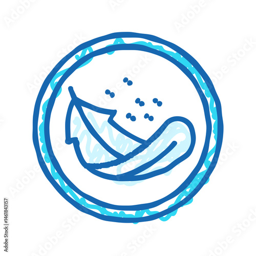 lightweight product label caution icon doodle illustration