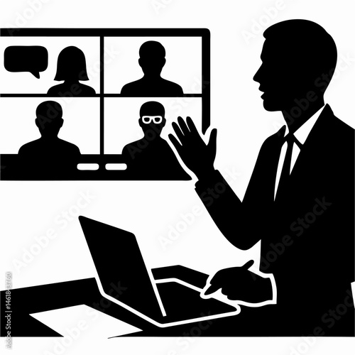 vector of manager of office.