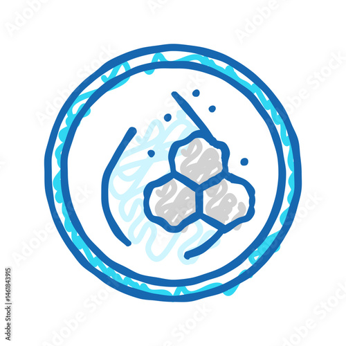 clean formula label product caution icon doodle illustration