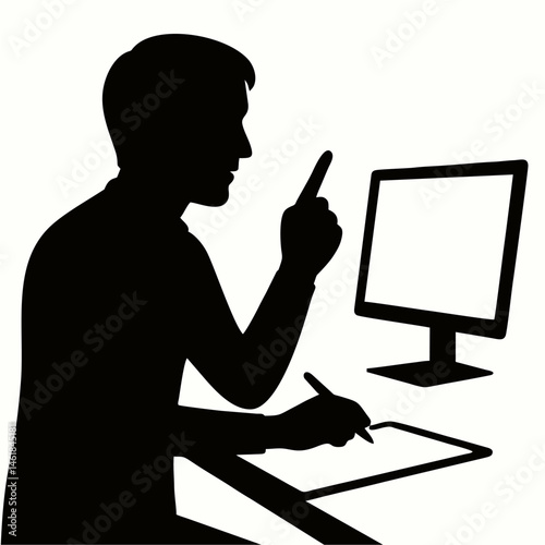 vector of busy business.