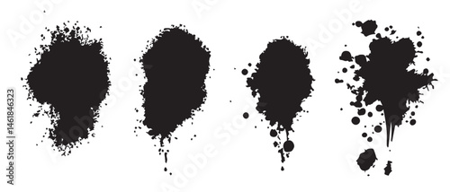 Black Ink Splatter Textures HighResolution Background Images