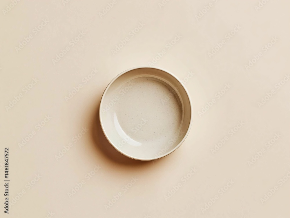 Empty Beige Bowl Empty Beige Bowl
