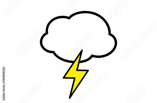 雷マークのアイコン