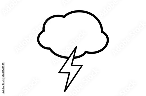 雷マークのアイコン