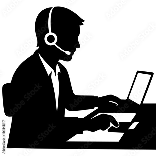 vector of computer operator.