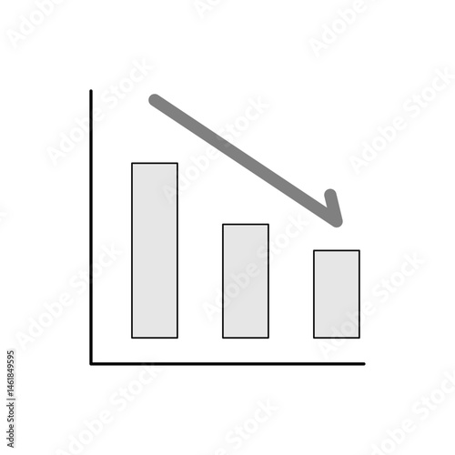 Graph down　グラフ　ダウン