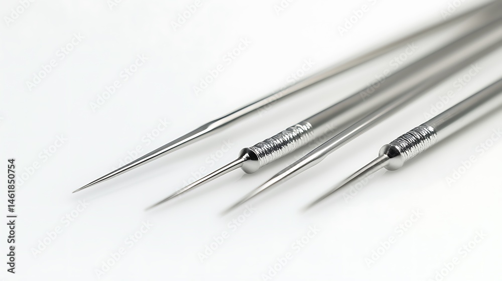 Sterile Needles Closeup. Sterile Needles Closeup.