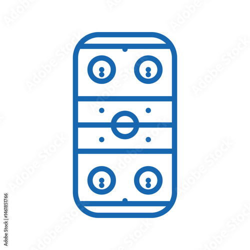 rink ice hockey sport game icon doodle illustration